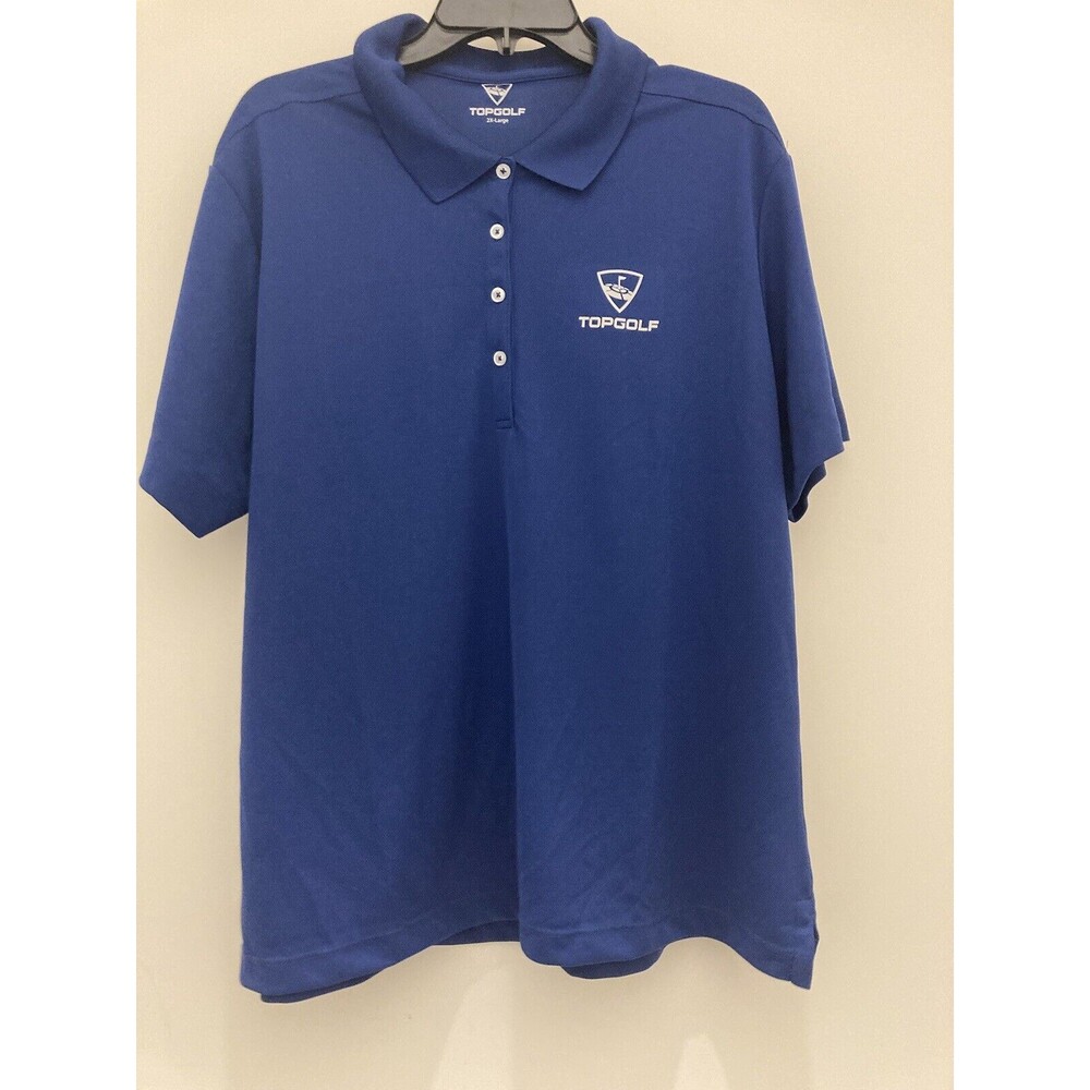 Top Golf Apparel Polo Shirt Adult Men's 2XL Short Sleeve Blue Golf